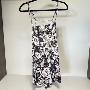 Free People Womens Strappy Open Back Floral Mini Dress - size x-small